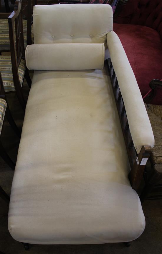 Upholstered chaise lounge